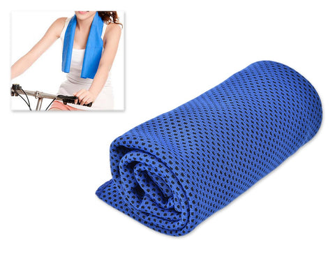Breathable Chill Absorbent Evaporative Cooling Ice Towel - Dark Blue