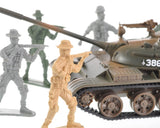 2 Pcs Military Combat Vehicle Models with Soldiers