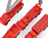 Set of 4 1:64 Fire Engine Alloy Toy Car Model